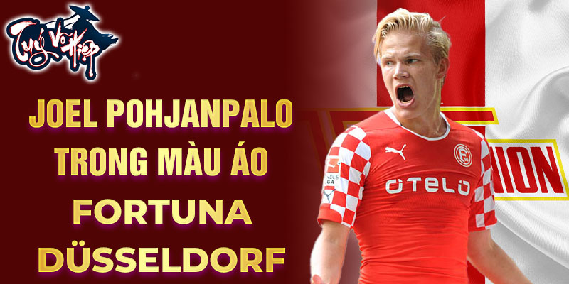 Joel Pohjanpalo trong màu áo Fortuna Düsseldorf